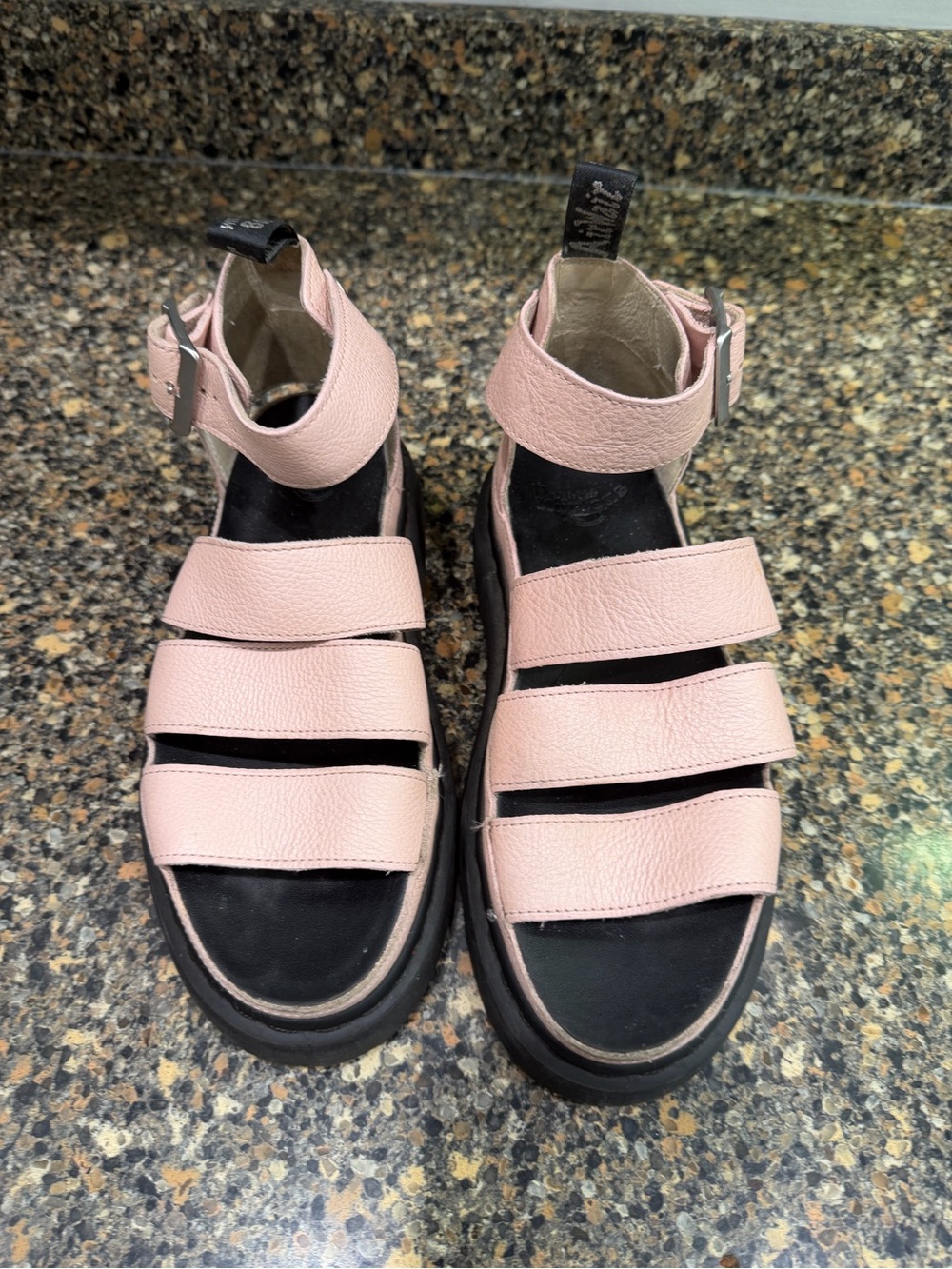Dr martens Platform Fisherman Sandals in Light Pink size 7 - Picture 2 of 9